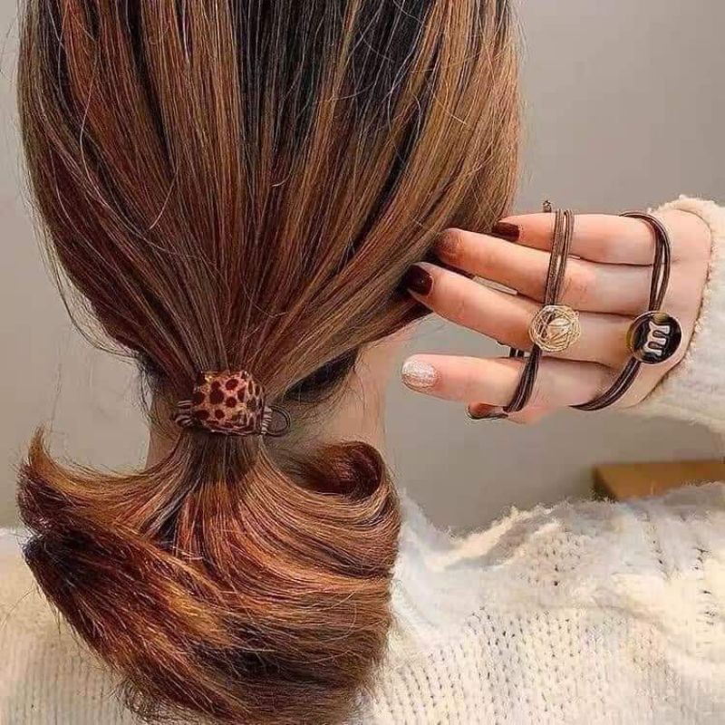 sét dây cột tóc cho mẹ và bé