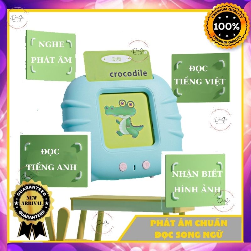 [FREESHIP] Máy Đọc Thẻ FlashCard Song Ngữ Anh Việt 112 Thẻ 224 Từ Vựng Máy Đọc Thẻ Thông Minh Anh Việt Cho Bé DUNSU.PK