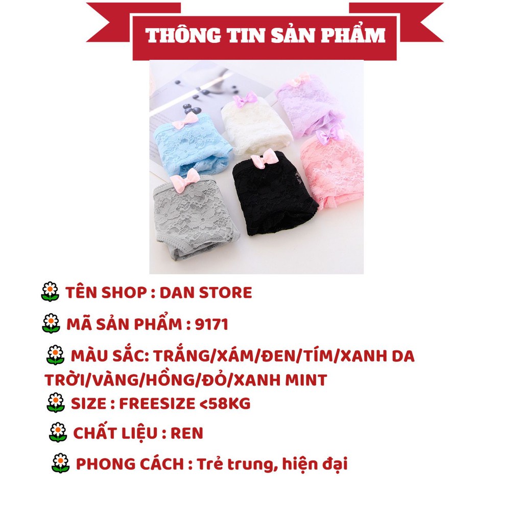 Quần Lót Ren Nữ - Quần Lót Nữ thoáng khí sexy gợi cảm tạo đường cong quyến rũ DAN STORE Mã 9171