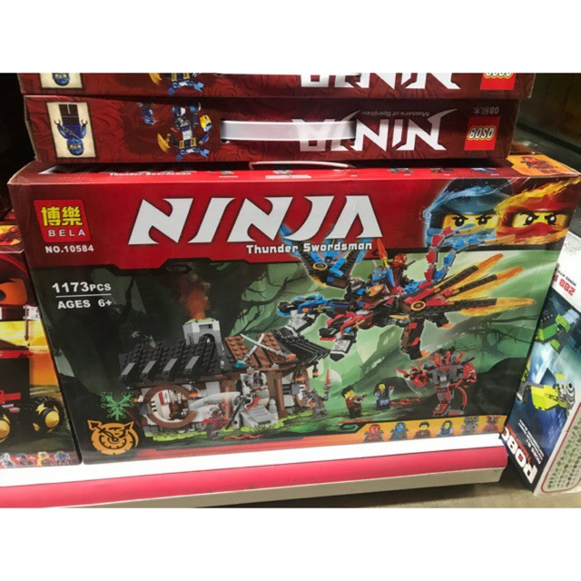 Lắp ráp xếp hình NOT Lego Ninjago Bela 10584 : Lò Luyện Sức mạnh của rồng 2 đầu(1173 mảnh)