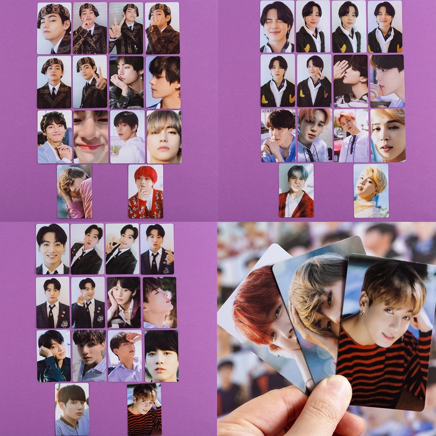 Set 101 Thẻ Ảnh HD In Hình Nhóm Nhạc BTS 2022