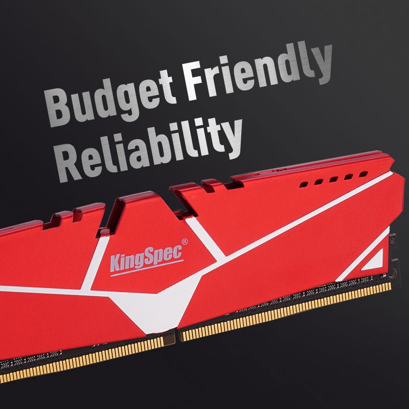 RAM PC KingSpec 8GB 16GB DDR4 2666MHz - 3200MHz Gaming tản nhiệt , cho máy tính để bàn - Hàng Chính Hãng