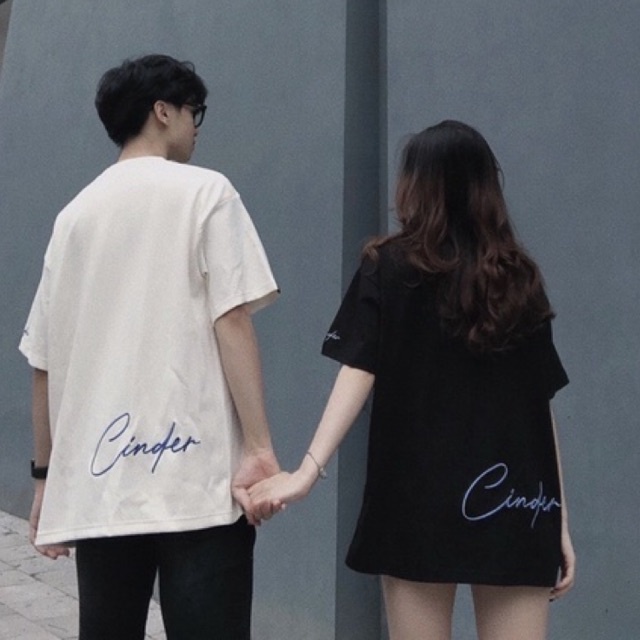 Áo Thun Unisex Cinder Tee Lovin Màu Kem Đen 100% Cotton 4 chiều dày - Local Brand Chính Hãng