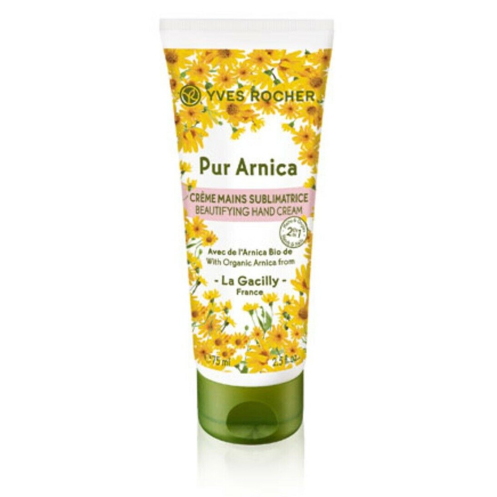 (Sale 47% - hsd 2023) Kem Dưỡng Da Tay Và Móng Yves Rocher Pur Arnica 2 in 1 Beautifying Hand & Nail Cream 75ml Pháp