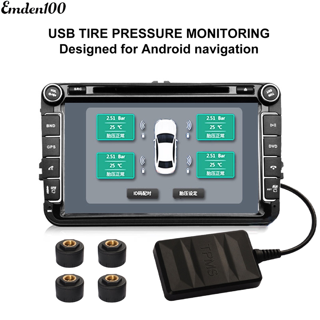 Bộ Cảm Biến Áp Suất Lốp Xe Hơi Emden100