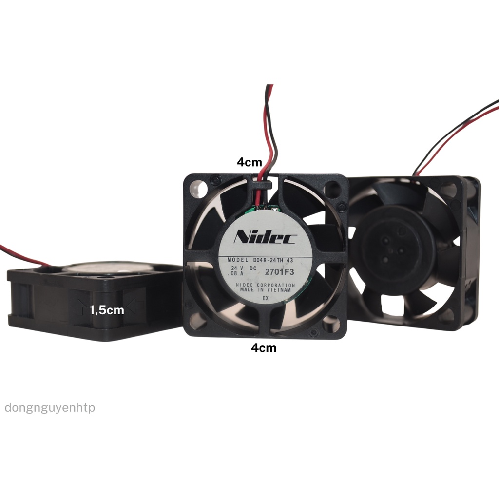 Quạt Tản Nhiệt 24v 0,08A 4x4x1,5 Nidec Chính Hãng