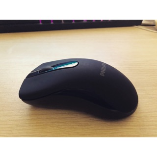 Chuột không dây Philips nút bấm silent.