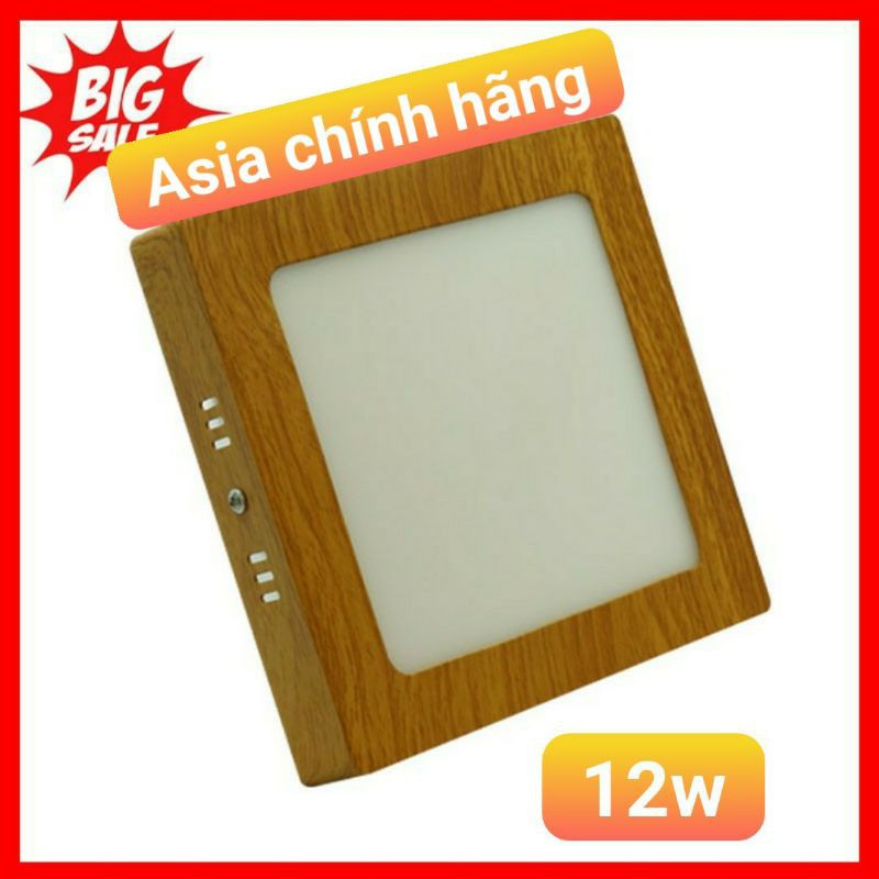 ĐÈN ỐP TRẦN VUÔNG VÂN GỖ ASIA CAO CẤP