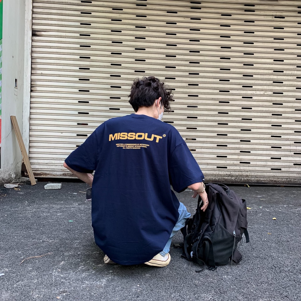 Áo Thun Local Brand Missout Logo Nam Nữ Tay Lỡ Oversize Unisex Full Mạc