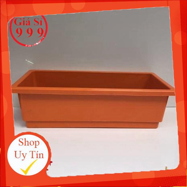 Bán Chậu nhựa thông minh trồng rau, trồng hoa, hình chữ nhật 48x20x16cm công ty và chính hãng