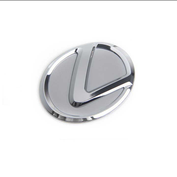 Logo biểu tượng gắn vô lăng cao cấp xe ô tô Lexus - Kích thước 64mm và 77mm - 2 màu: Đen và Bạc