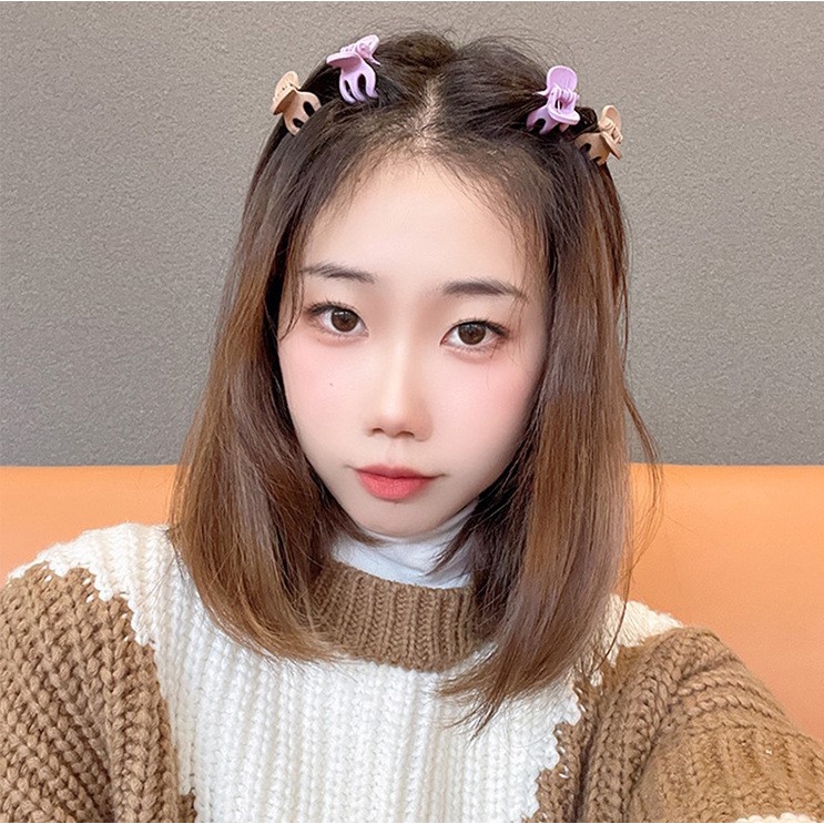 Kẹp mái càng cua nhỏ chữ M màu trơn đơn giản giá rẻ K97
