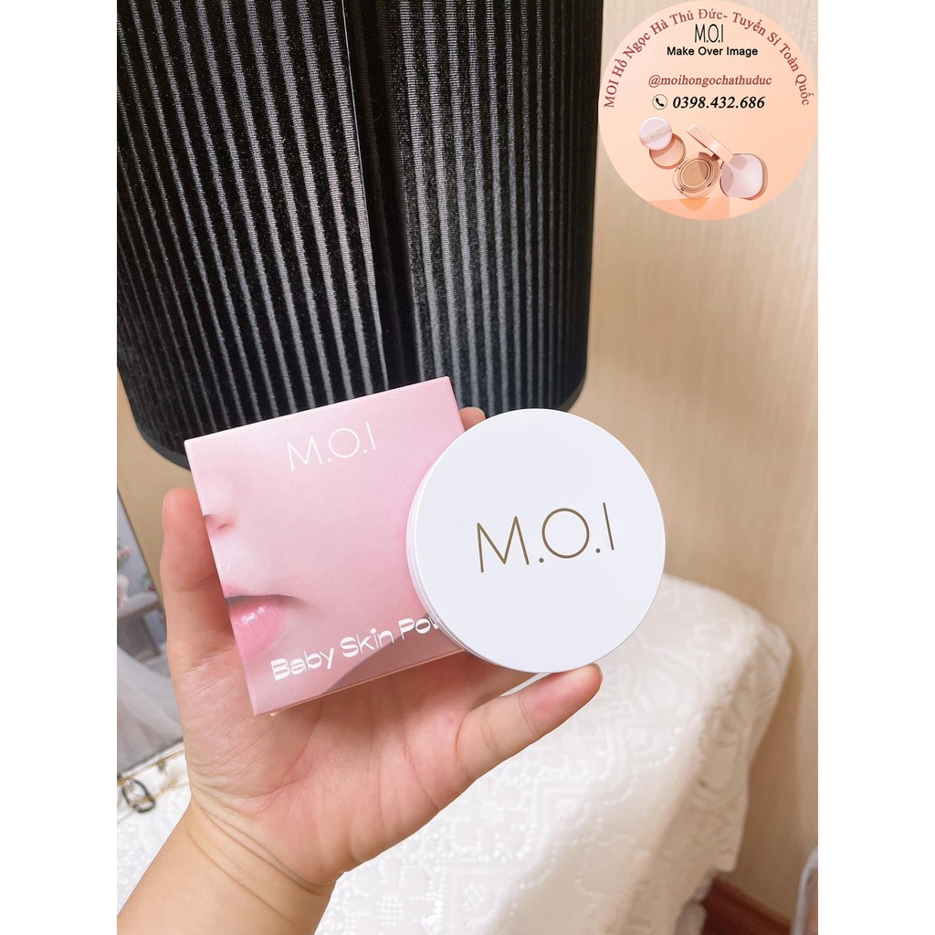 Phấn Phủ M.O.I kiềm dầu kháng nước Baby Skin Powder - Tone tự nhiên | BigBuy360 - bigbuy360.vn