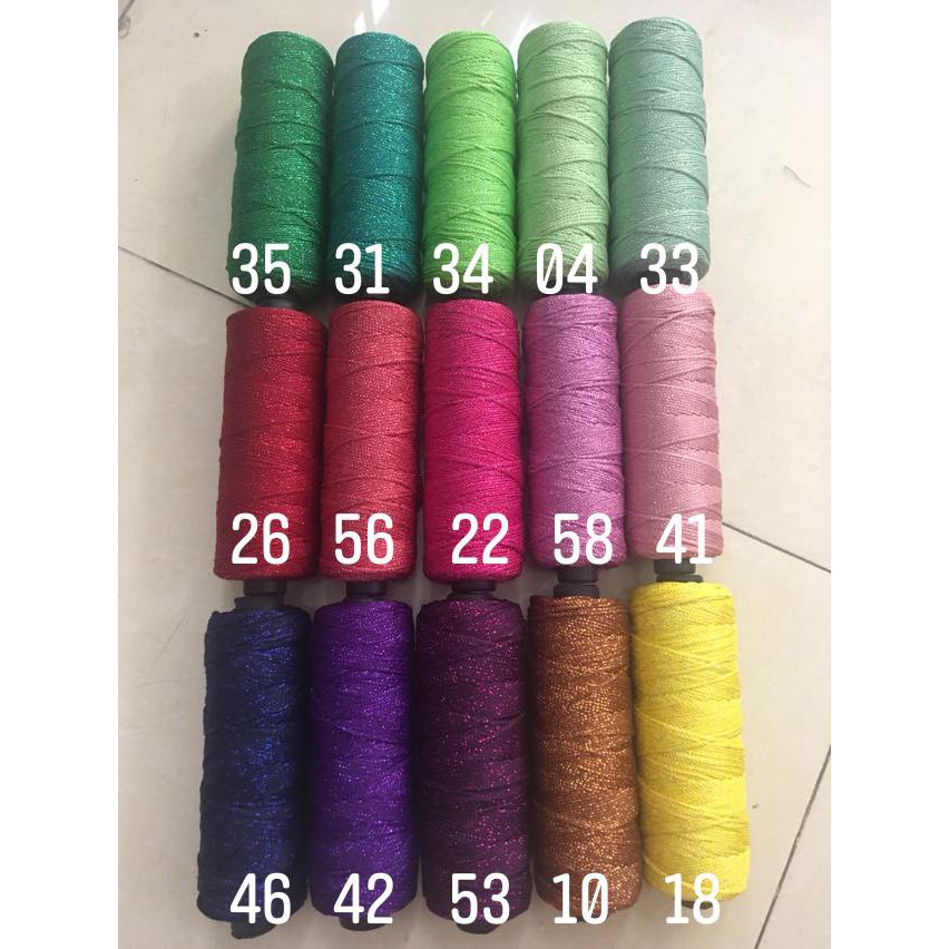 Sợi Dệt Trơn/ sợi ribbon/ Sợi Dệt loang ombre/ sợi dệt w a v e ombre/ Sợi Dệt Loang/ Sợi dệt kim tuyến