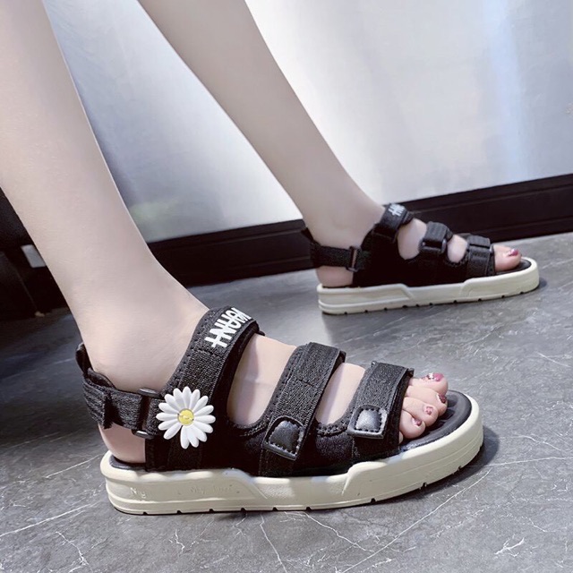 Dép sandal nữ quai ngag đế mỏng nhẹ (freeship)