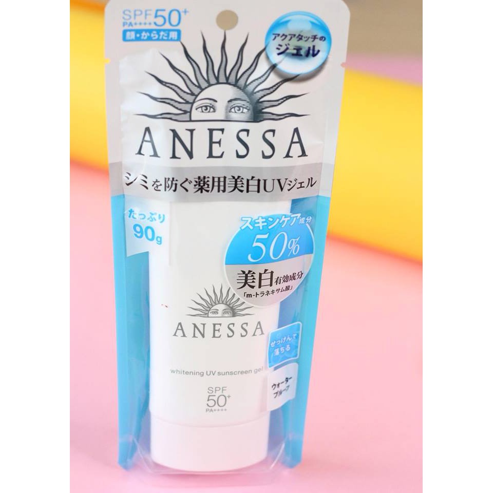 Kem chống nắng Shiseido Anessa Whitening UV Sunscreen Gel SPF50+ 90g