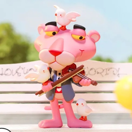 ★Hgtoys★  Búp Bê Báo Hồng Expressing Love Series Đồ Chơi Trang Trí Hợp Thời Trang Làm Quà Tặng