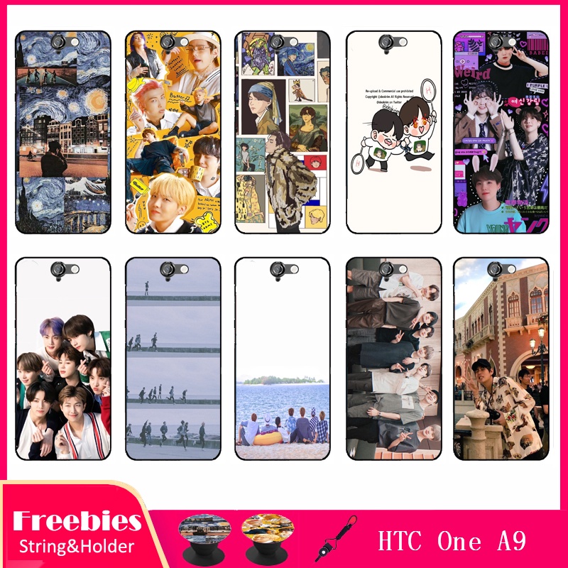 Ốp Điện Thoại Hình BTS Có Giá Đỡ Chống Sốc Chống Trầy Cho HTC One A9