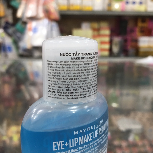 Nước Tẩy Trang Dành Cho Mắt & Môi MAYBELLINE Make Up Remover Eye & Lip 40ml