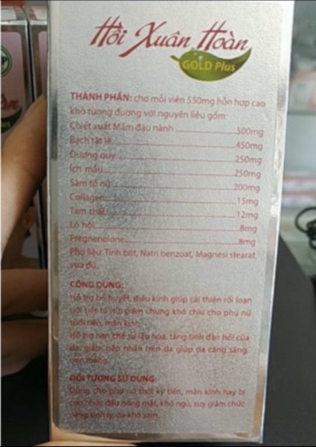 Viên uống đẹp da, cân bằng nội tiết tố Hồi xuân hoàn Gold plus ( hộp 30 viên) | BigBuy360 - bigbuy360.vn