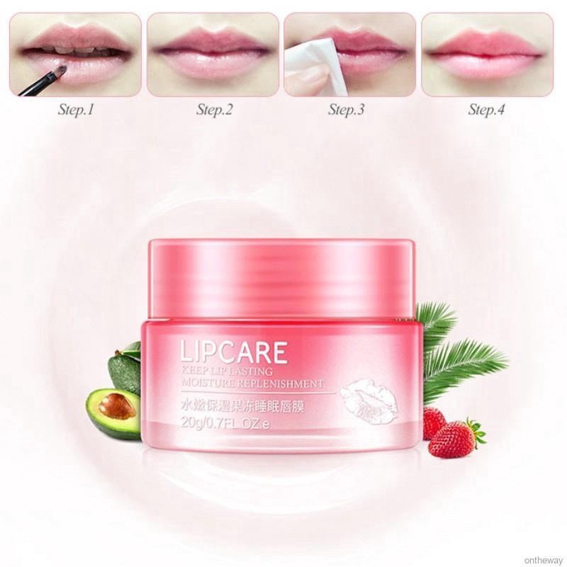 Hộp mặt nạ ngủ môi Lipcare Bioaqua 20g dưỡng ẩm mờ thâm môi hàng nội địa Trung