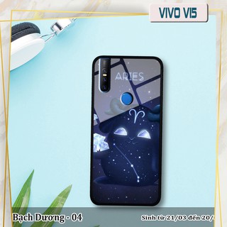 Ốp lưng kính 3D Vivo V15 - cung hoàng đạo