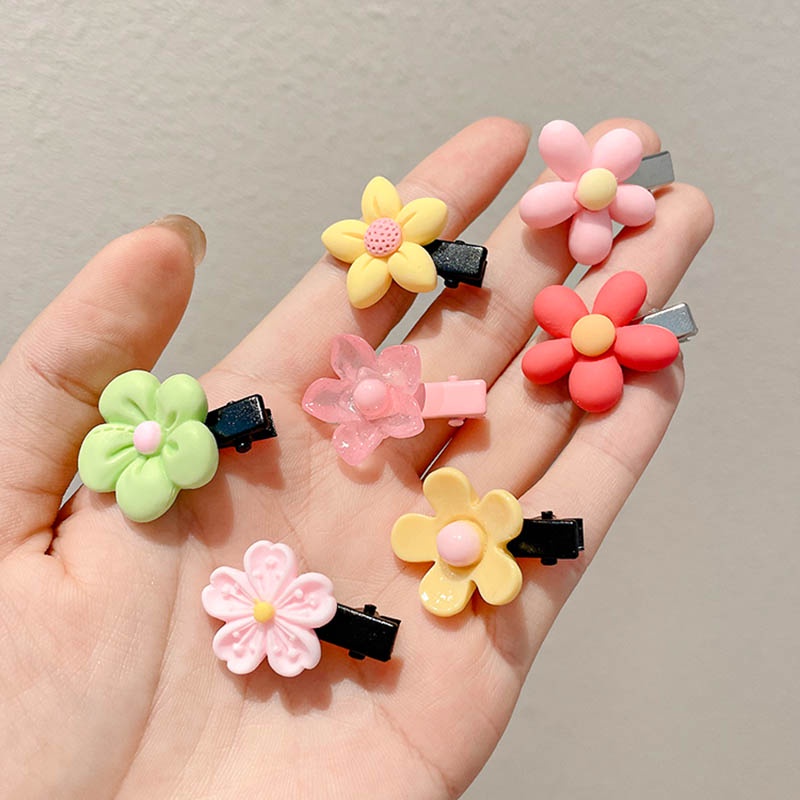 Set 10 Kẹp Tóc Nhỏ Hình Hoa Thời Trang