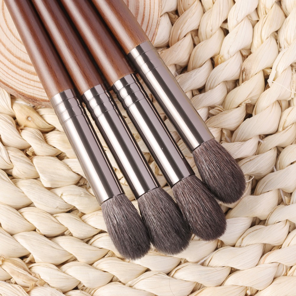 Set 2 cây cọ OVW XQ0708 trang điểm bằng lông dê tự nhiên chất lượng cao