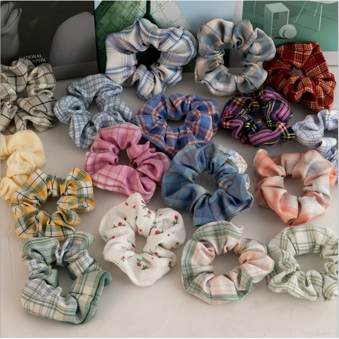 Dây Buộc Tóc, Cột tóc Scrunchies Co Giãn Thời Trang Nhiều Màu