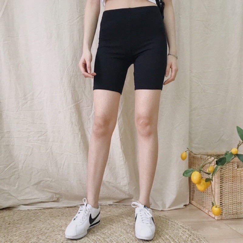 Quần Short Biker Nữ Đen (Ảnh Thật/Có Sẵn)