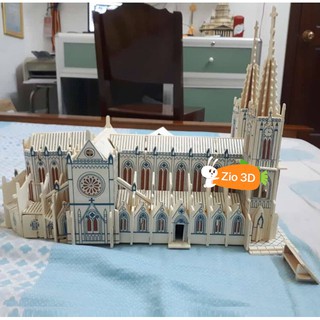 Mô hình lắp ráp gỗ 3D Nhà thờ Đức Bà