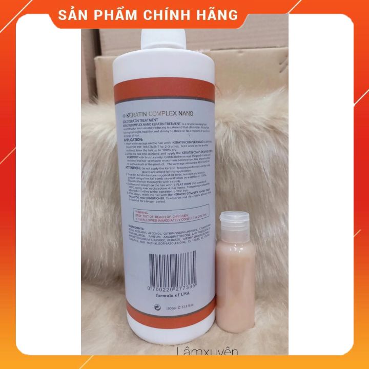 Keratin Complex Nano thủy phân( chai chiết 50 ml) phục hồi tóc nát tóc hư tổn nặng