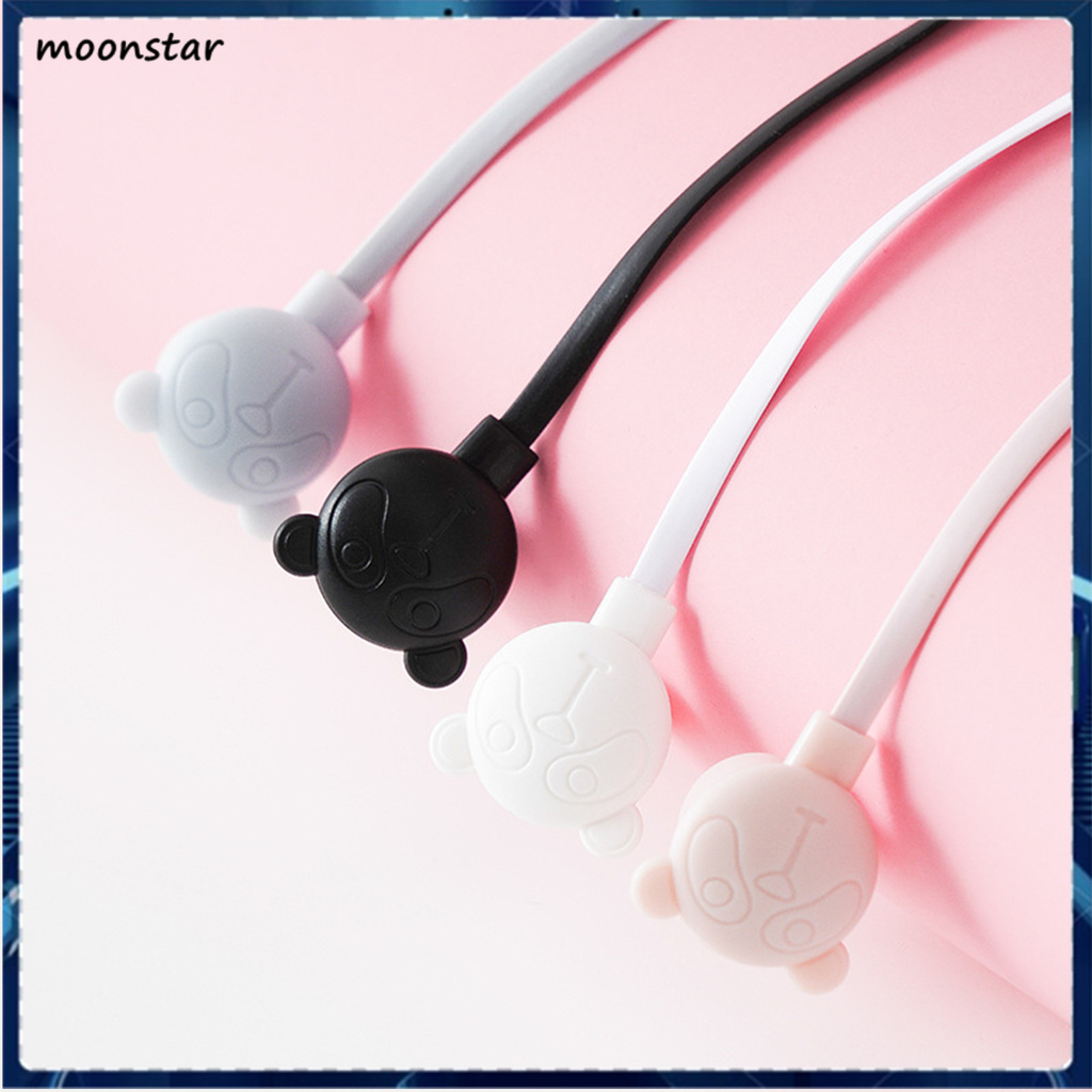 Tai Nghe Nhét Tai Có Dây 3.5mm Hình Gấu Đáng Yêu Cho Bé Gái | BigBuy360 - bigbuy360.vn