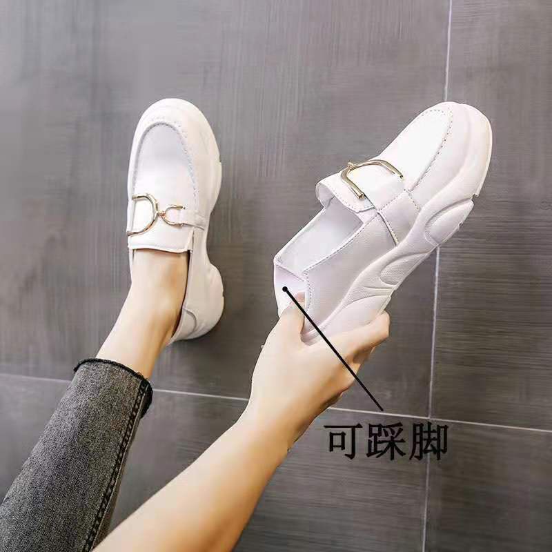 Giày Lười Da Đế Bằng Thời Trang Mùa Hè Cho Nữ | BigBuy360 - bigbuy360.vn