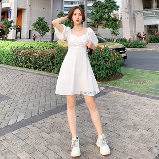 KOOKY HOUSE - CHLOE DRESS - Đầm thiết kế dáng xoè phối tay chuông trendy