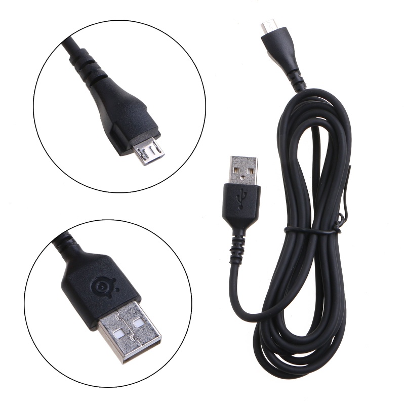 Dây Cáp Sạc USB 1.8m Màu Đen Thay Thế Cho Steel series- Rival 600 / 650 M