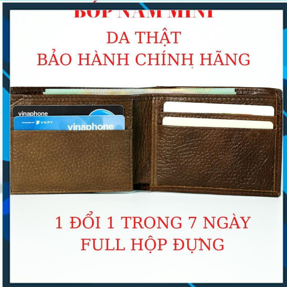 Bóp Nam Mini 💖𝑭𝑹𝑬𝑬𝑺𝑯𝑰𝑷💖 Ví Tiền - Hàng Cao Cấp - 2 Kiểu Dáng Đứng, Ngang - Da Thật, Full Box -  DIGA-VD40