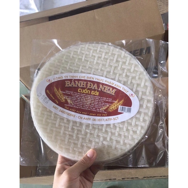 Bánh đa nem cuốn gỏi hút chân không đặc sản Thổ Hà loại 250g = (32 lá)