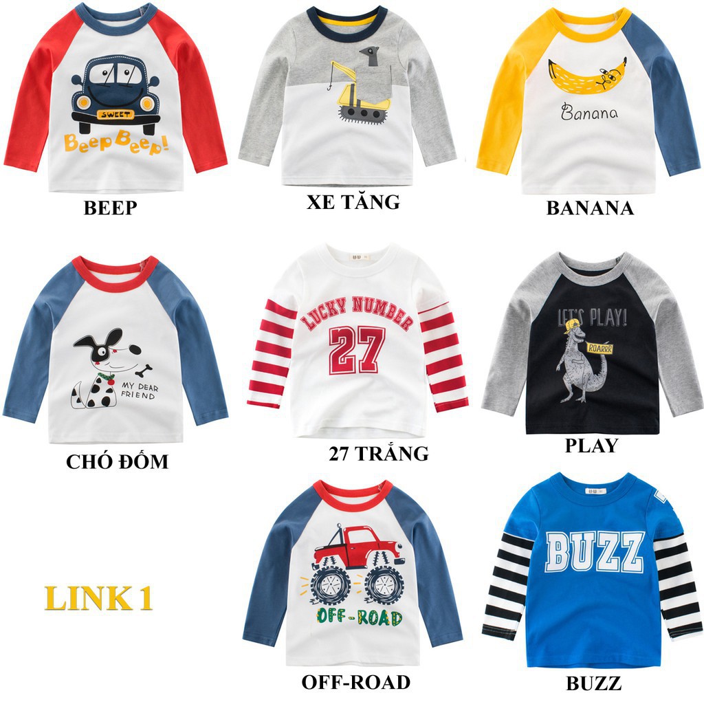 Áo phông dài tay bé trai hãng 27KIDS .