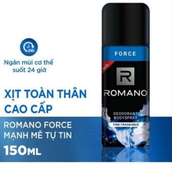 Xịt khử mùi Romano Force 150ml chery