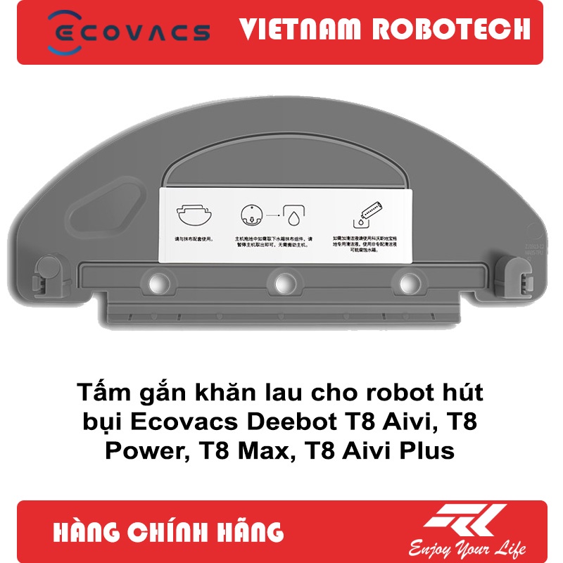 Tấm gắn khăn lau cho robot hút bụi Ecovacs Deebot T8 Aivi, T8 Power, T8 Max, T8 Aivi Plus