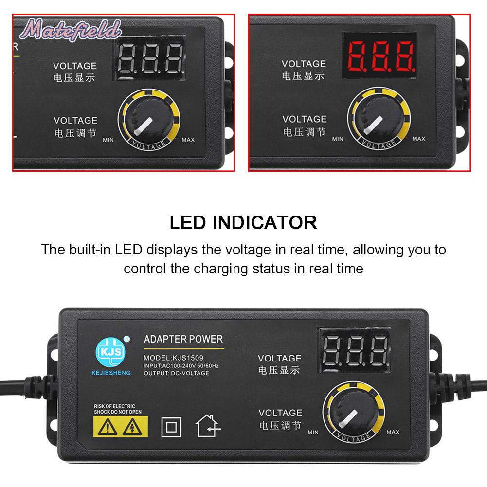 Đầu điều hợp đổi nguồn 3-36V 60W chỉnh được điện áp kỹ thuật số hiển thị LCD LED chuẩn US