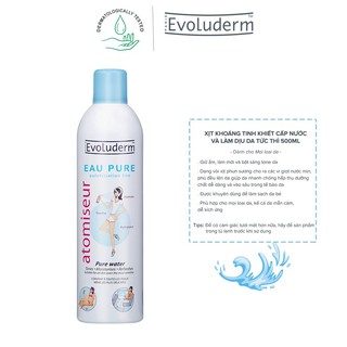 Xịt Khoáng Evoluderm Atomiseur Eau Pure 400ml