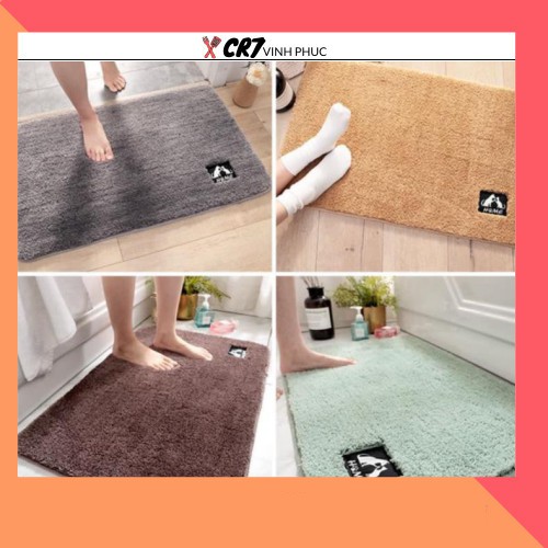 Thảm chùi chân phòng khách nhà tắm cao cấp có thể giặt máy 40x60cm 2424 SHOP CR7