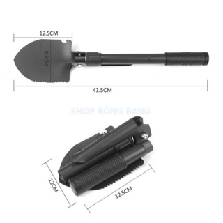 Cuốc Xẻng phượt đa năng 4in1