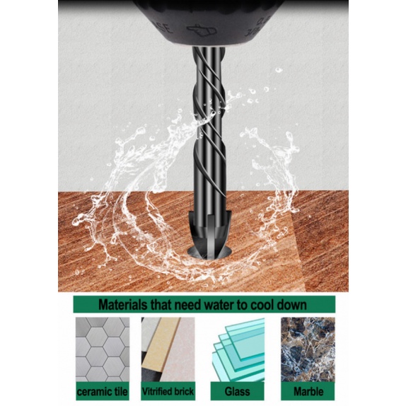 Bộ 5 mũi khoan đa năng chân lục giác 4 cạnh thép đen Nhật 12mm 10mm, 8mm 6mm