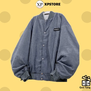 XPstore Áo Khoác bomber MISSOUT Nhung gân unisex form đẹp