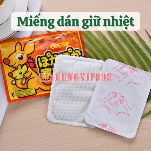 [SIÊU ẤM] Miếng dán giữ nhiệt ♨️ Miếng dán giữ ấm cơ thể hiệu quả cho mùa đông hình chuột túi an toàn cho trẻ nhỏ