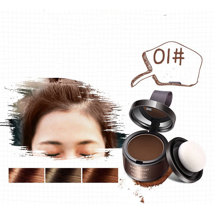 Phấn Phủ Chân Tóc Maycheer 4 Màu Lâu Trôi Chống Thấm Nước