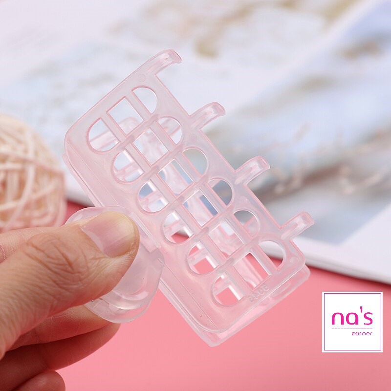 Bộ 3 lô quấn tóc tự dính kèm kẹp giữ cố định tiện dụng cuốn tóc cụp tóc xoăn mái phồng mái 2.5cm 3cm